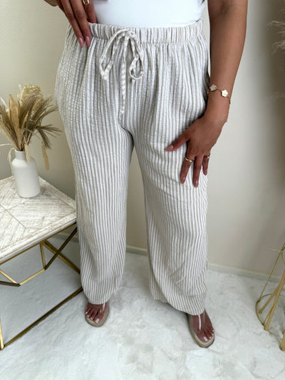 Musselin Streifen Hose