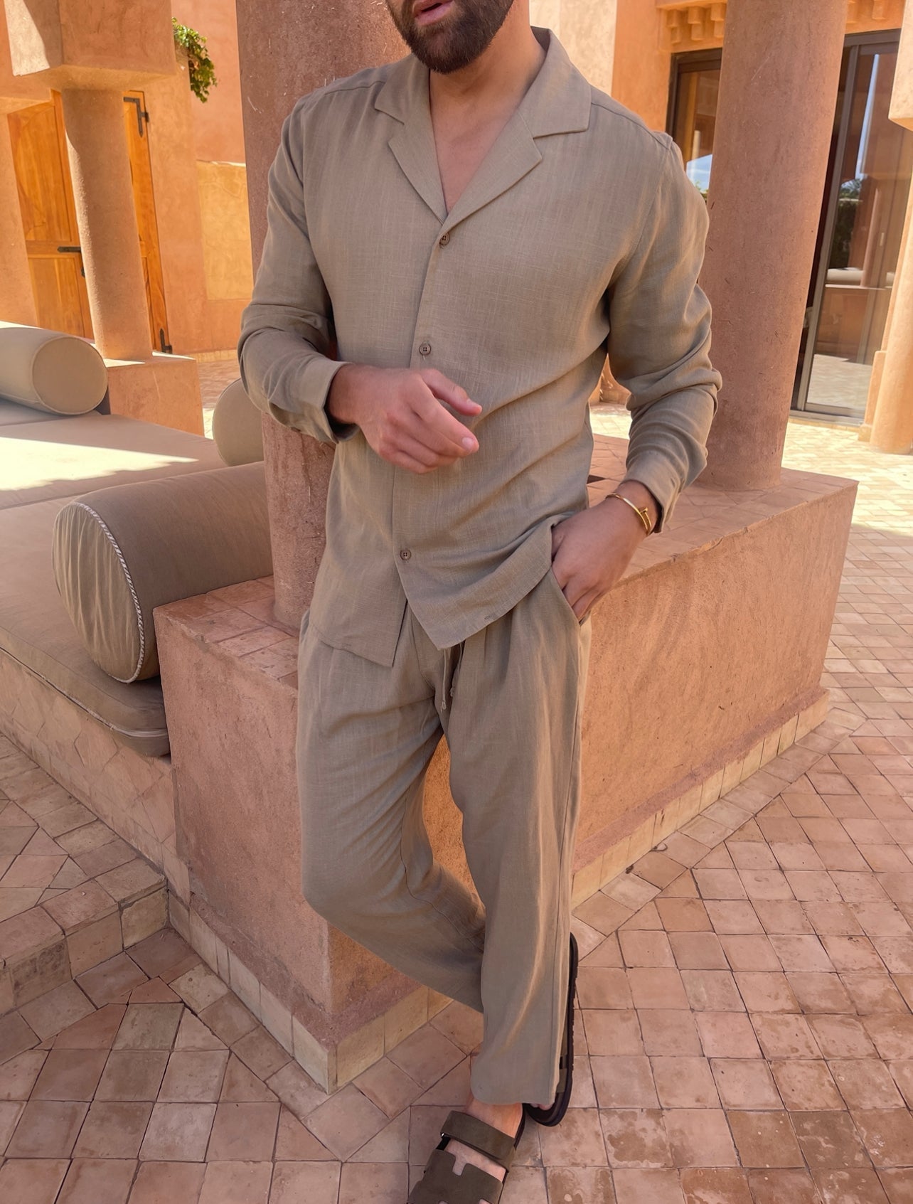 Lässiges Leinen-Outfit für Herren – Calixto