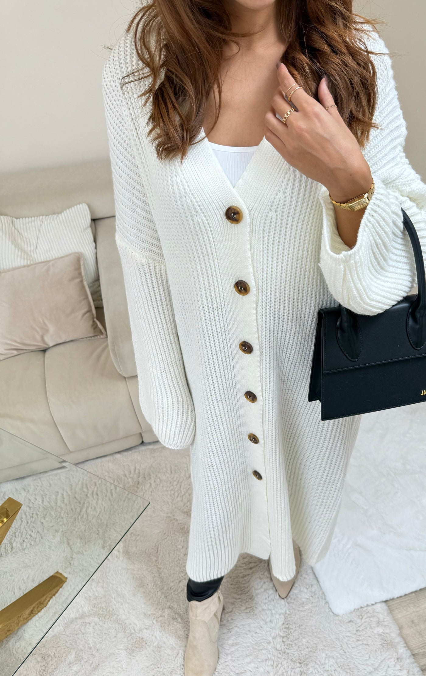 Strickkleid zum Knöpfen