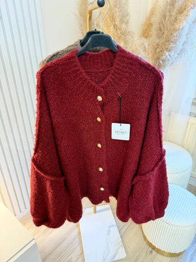 Oversize-Strickjacke