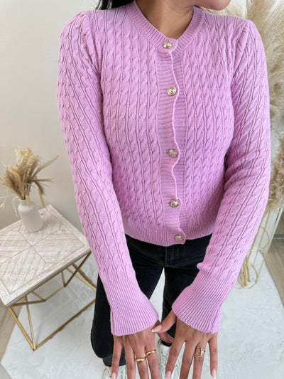 Cardigan mit Goldknöpfen