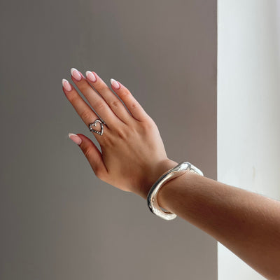 Elegantes Offenes Silber Armband – Stilvolles Highlight für deinen Look