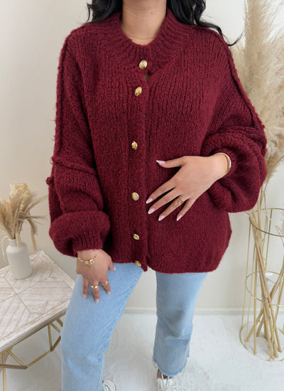 Oversize-Strickjacke