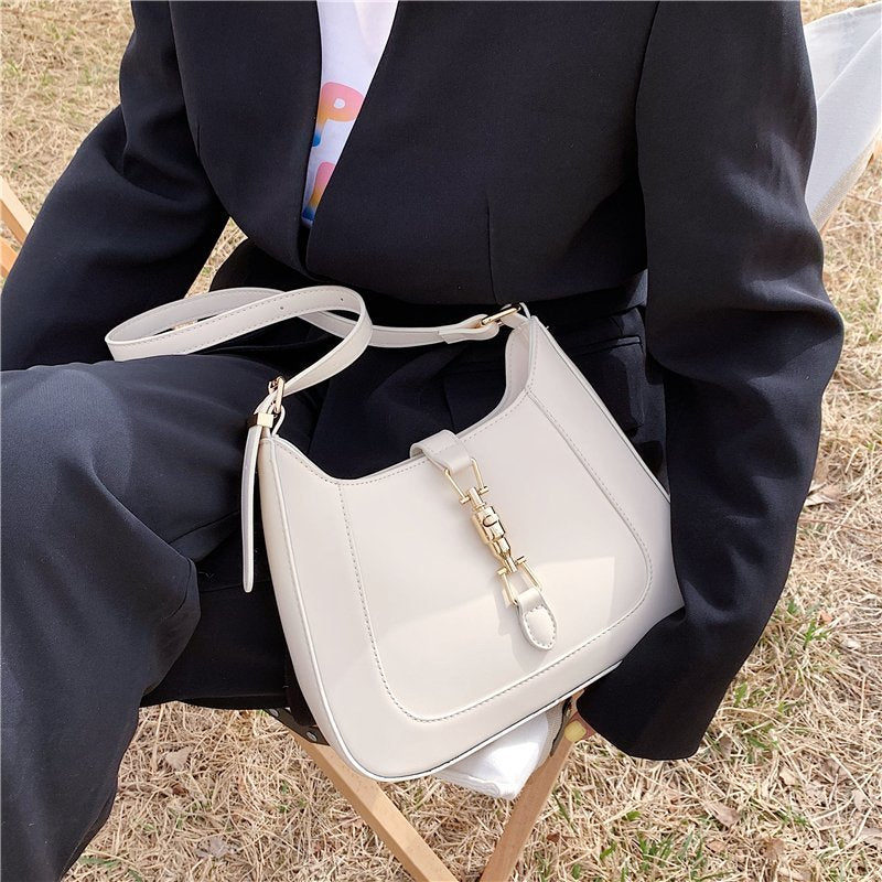 Vintage Schultertasche Damen – Vegan Leder & Retro Look