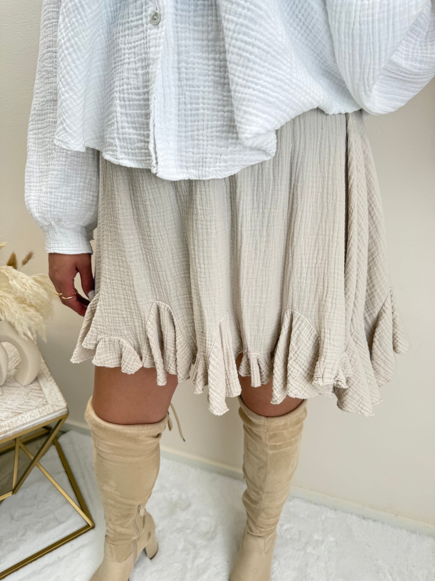 Musselin Rüschenrock