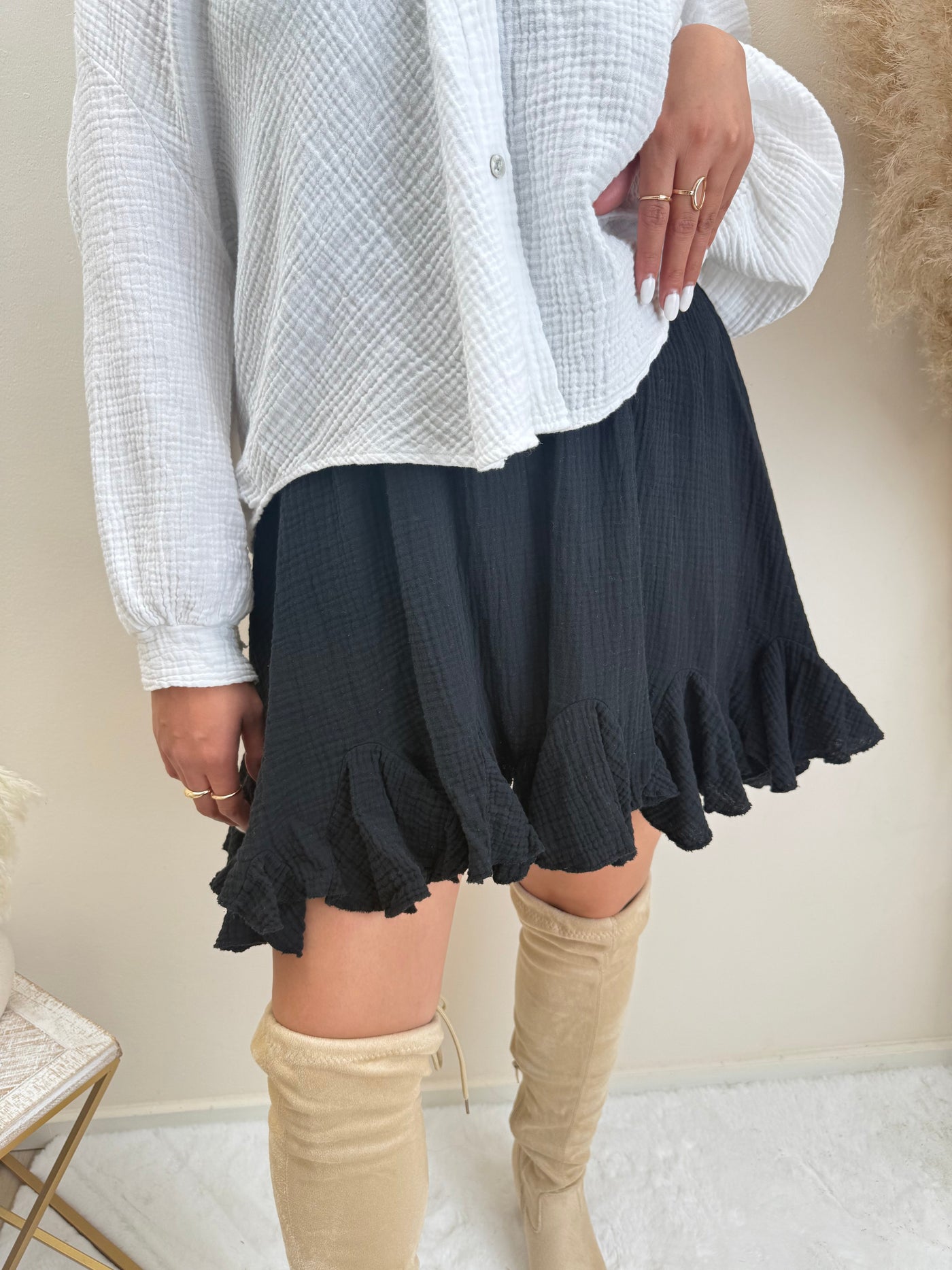 Musselin Rüschenrock