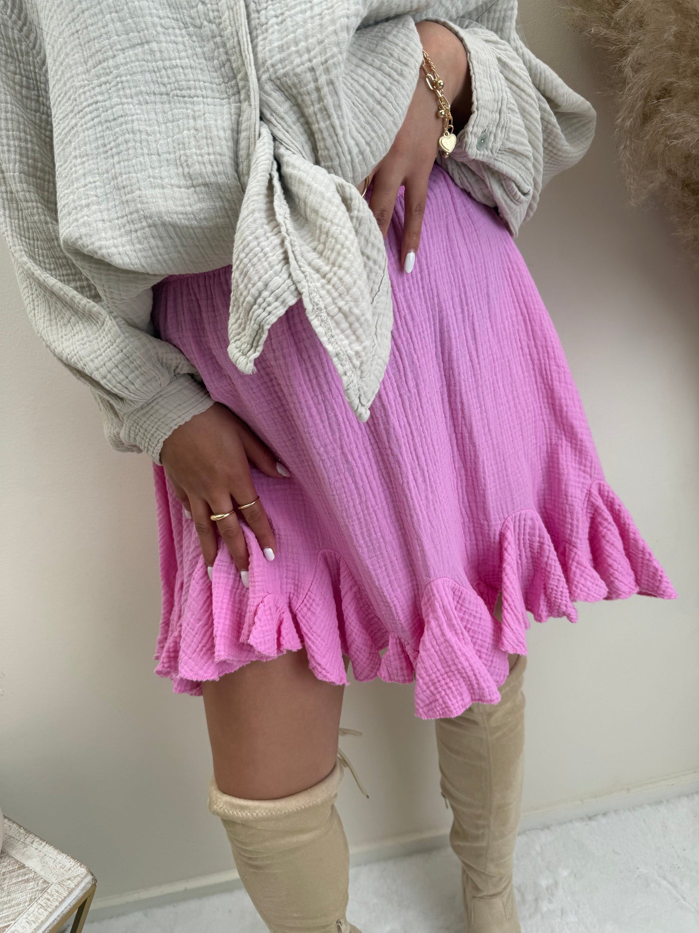 Musselin Rüschenrock