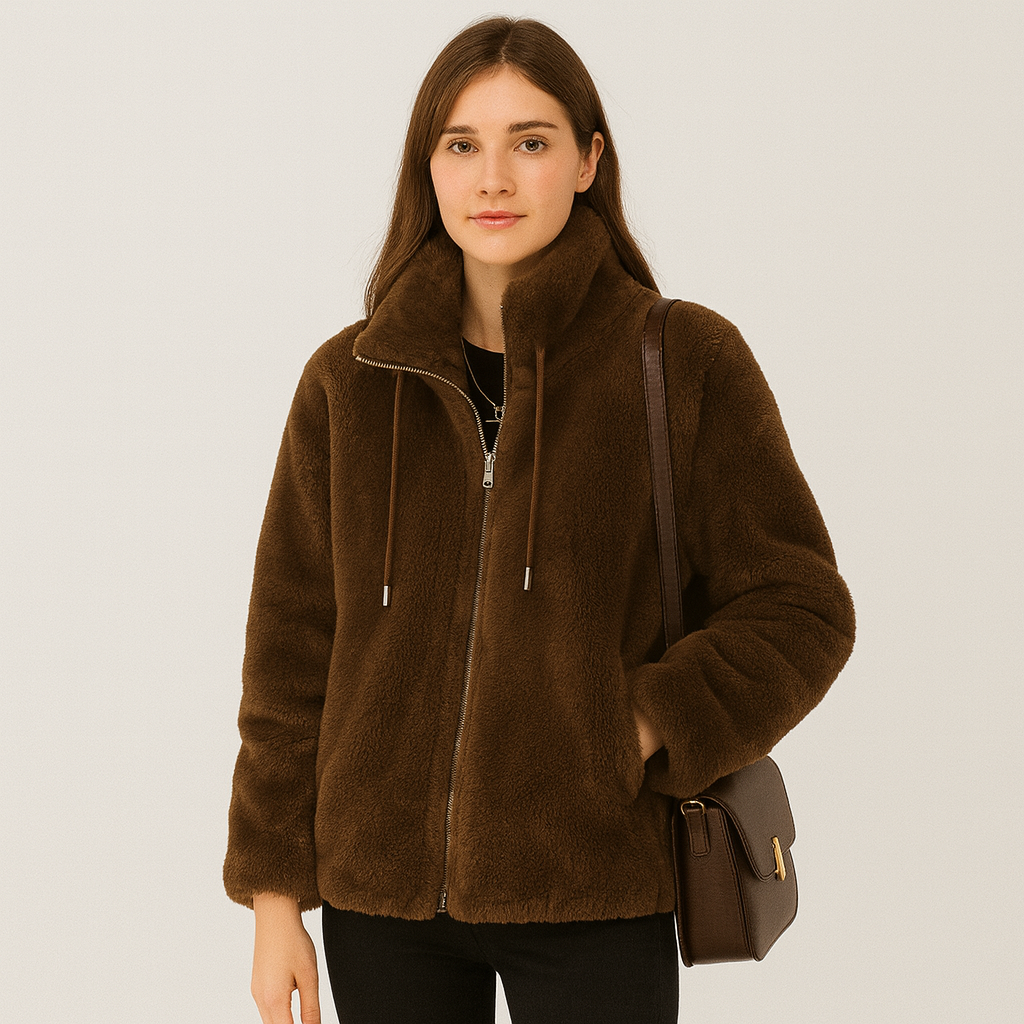 Jackie | Kuschelige, übergroße Teddy-Langjacke