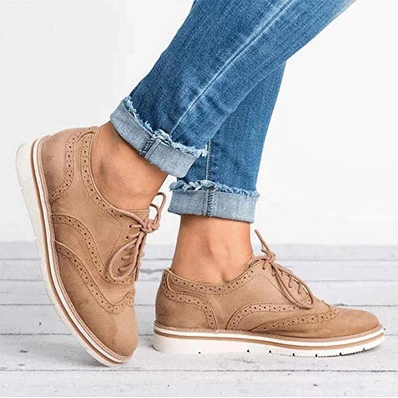 Buccino Damen Schnürboots aus Leder und Wildleder – Elegante, Rutschfeste Frühlings- und Sommerschuhe