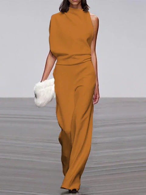 Rollkragen-Jumpsuit für Damen