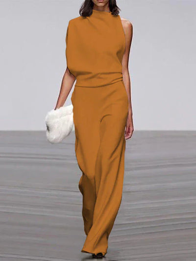 Rollkragen-Jumpsuit für Damen