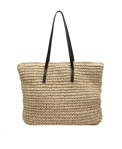 Boho Damentasche – Handgewebte Strandtasche mit Quasten & Details