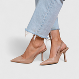 Beige Leder