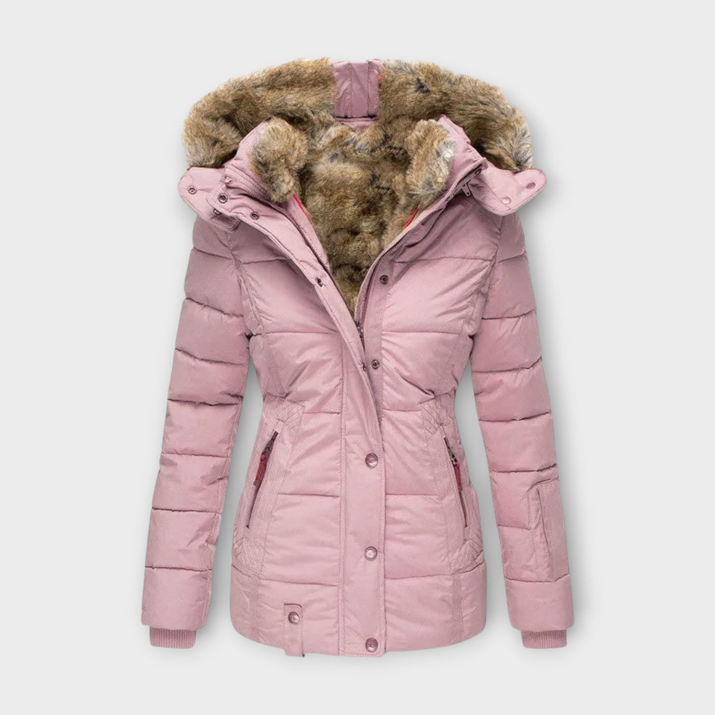 Emyra – Winterjacke mit Fellkapuze