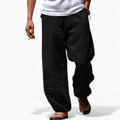 Jonas | Leichte locker sitzende Sommerhose aus Leinen
