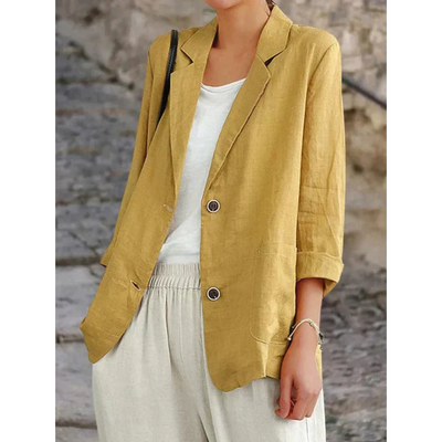 Eleganter Leinenblazer für Damen – Clara