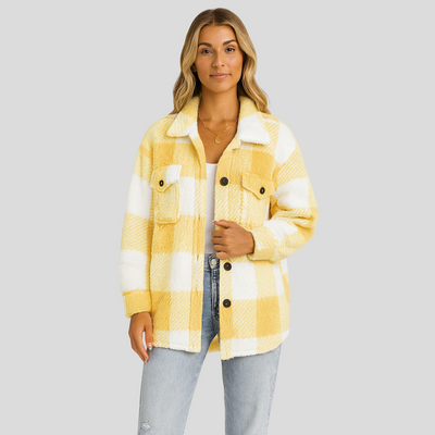 Lorren | Gemusterte Jacke mit Knopfleiste für Herbst & Winter