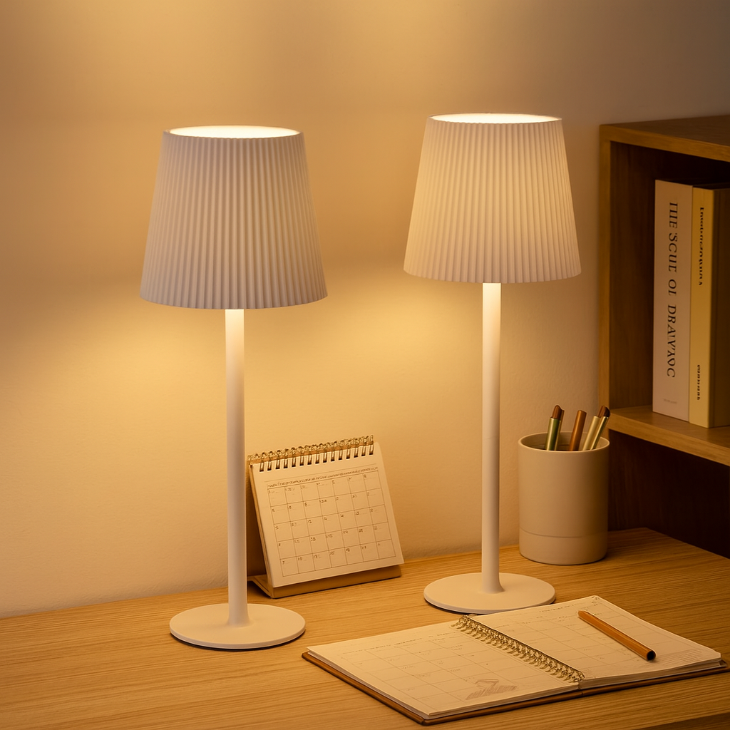 Lumora | Wiederaufladbare LED-Schreibtisch- und Nachttischlampe