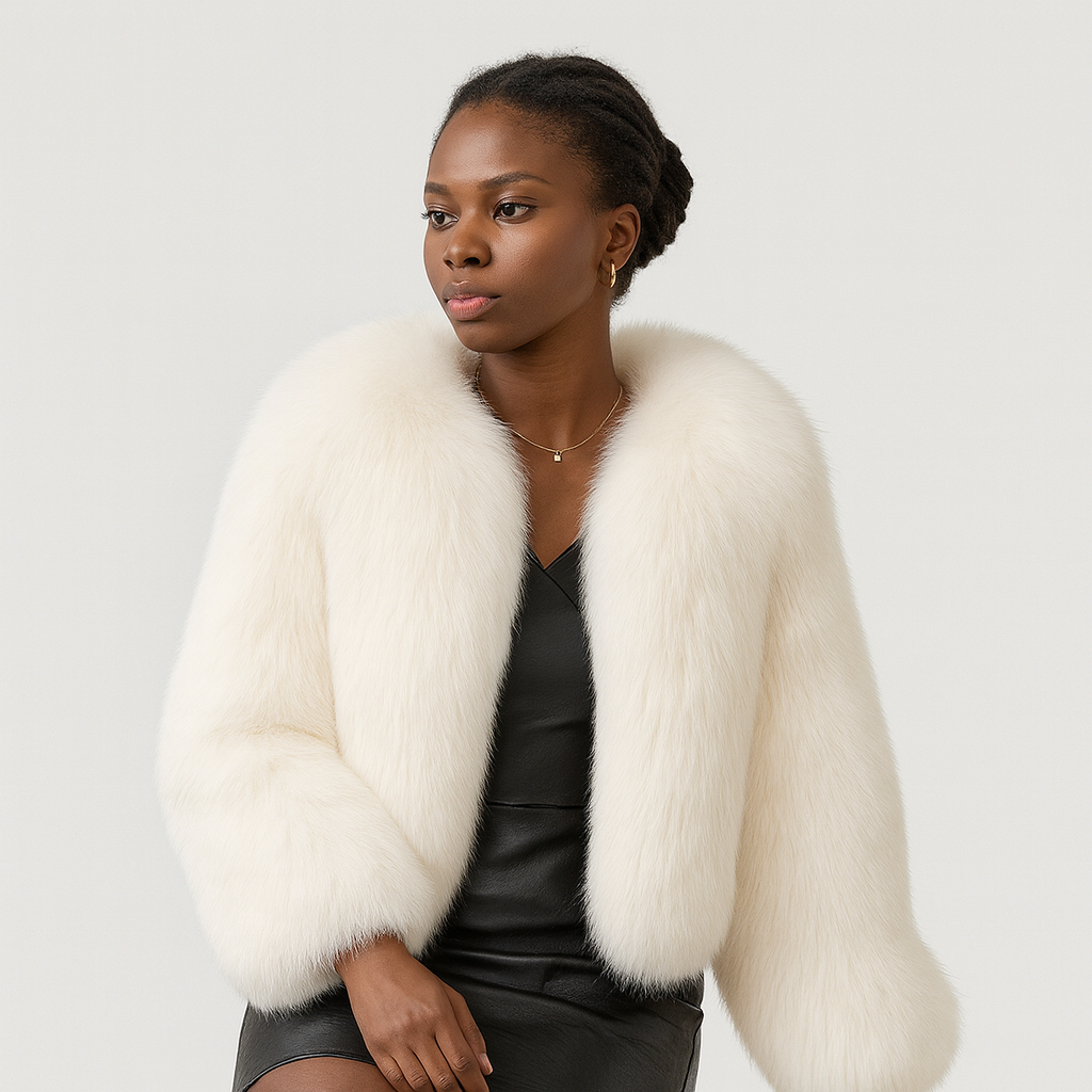 Lydia | Teddy-Wintermantel mit offener Vorderseite