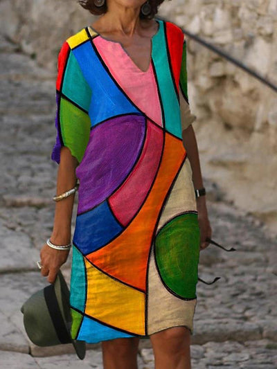Elegantes A-Linien-Blumenkleid für Damen - Sarah