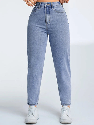 Lena | Moderne Mom Jeans mit Hohem Bund