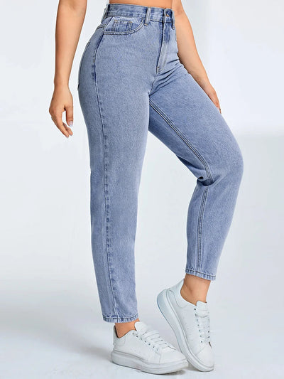 Lena | Moderne Mom Jeans mit Hohem Bund