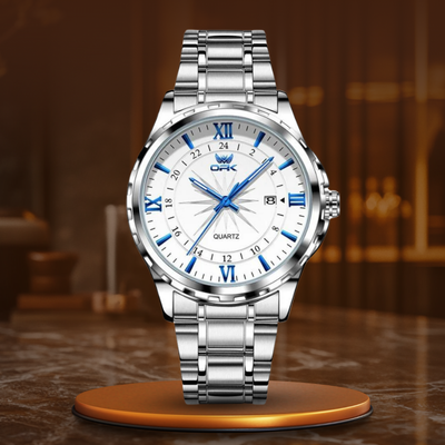 Multifunktions-Chronographenuhr Mit Quarzwerk, 3ATM Wasserdichtigkeit & Leuchtzeigern für Männer