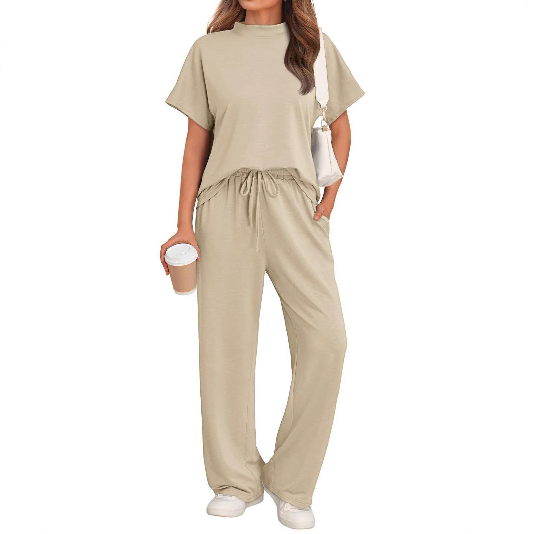 Damen Sportliches Lounge-Set mit weitem Oberteil und elastischem Bund Fudus