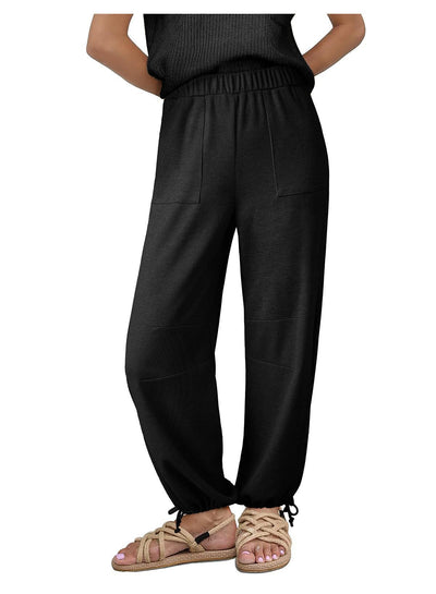 Damen Bequeme und luftige Freizeithose mit elastischem Bündchen Fudus