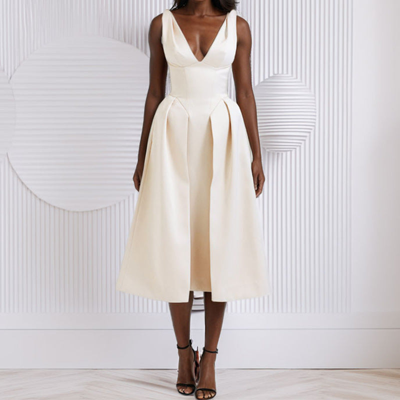 Damen Midikleid Fudus