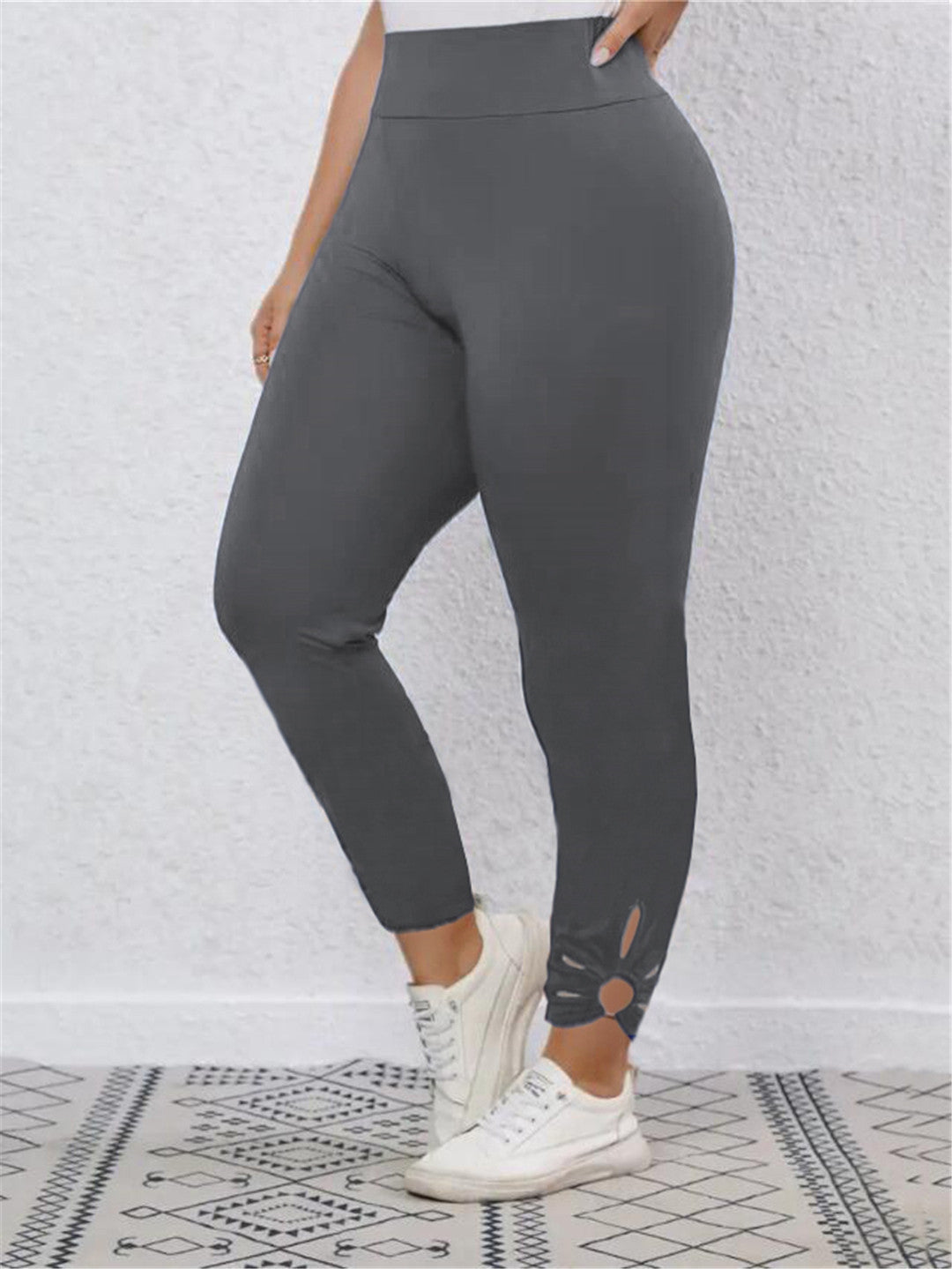Damen Sportliche Leggings mit modischen Cut-Outs Fudus