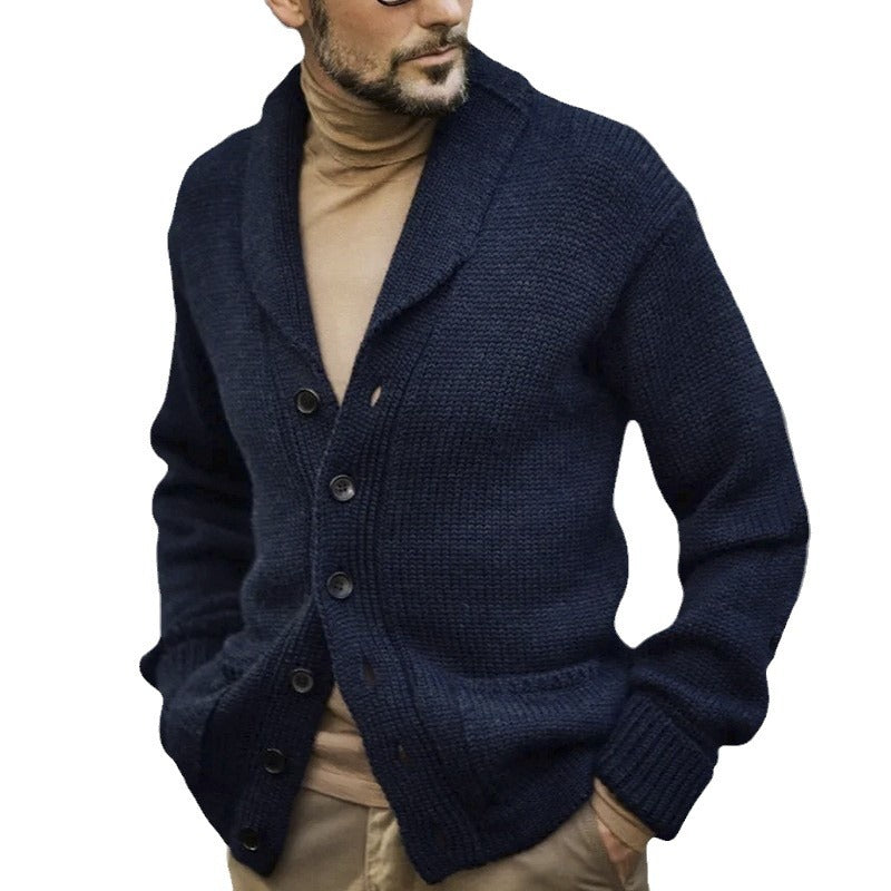 Herren kuscheliger Strickcardigan Aliams