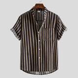 Gestreift schwarz-beige