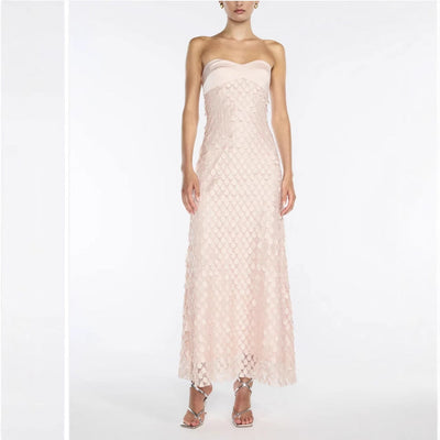 Damen Maxikleid mit schimmernden Pailletten Fudus