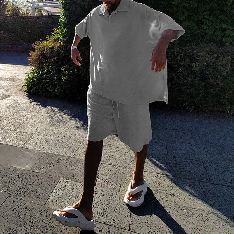 Herren lässiges Oversized T-Shirt mit kurzen Ärmeln Aliams