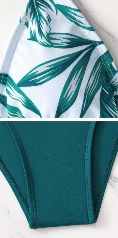 Einzigartige Spaghetti Träger Bikinis mit Cover Up