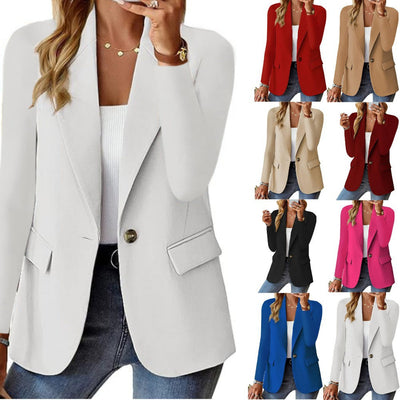 Damen modischer Blazer mit eleganten Details und taillierter Passform Fudus