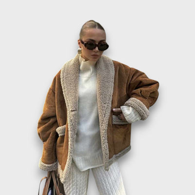 Gina – Warme Jacke mit Teddyfutter