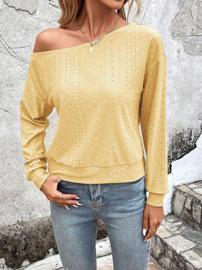 Damen Oversized Lockere Strickpullover Fudus