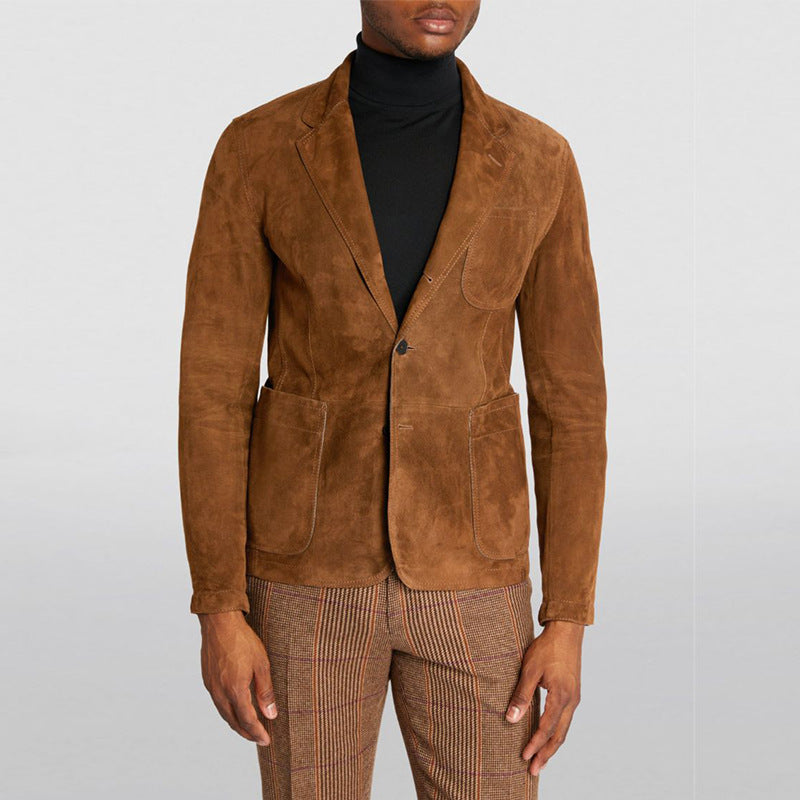 Herren modischer Wildlederblazer Aliams