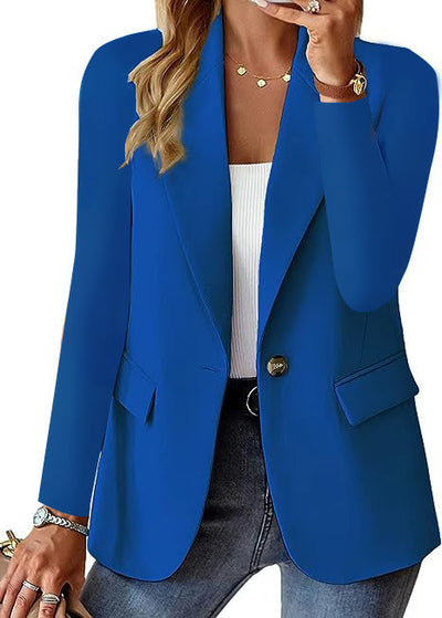 Damen modischer Blazer mit eleganten Details und taillierter Passform Fudus