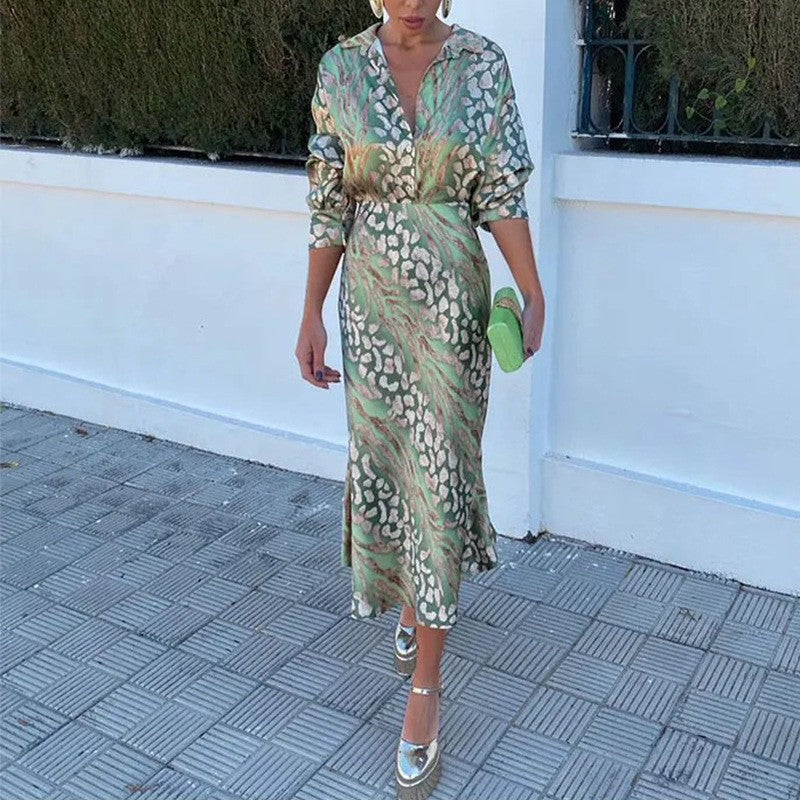 Damen Maxikleid mit lockerer Passform und attraktiven Drapierungen Fudus