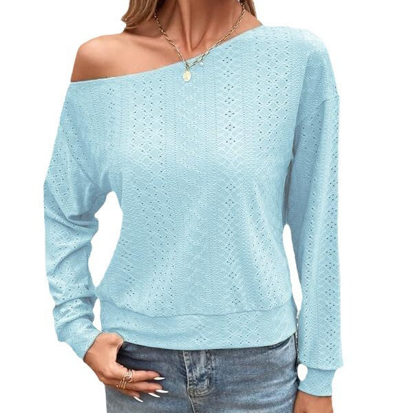 Damen Oversized Lockere Strickpullover Fudus