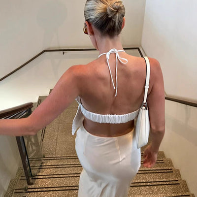 Damen Abendoberteil mit floralem Detail und Perlenverzierung Fudus