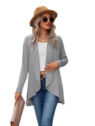 Damen Cardigan mit offenem Schnitt und lässigem Design Fudus