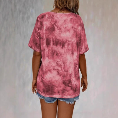 Damen Freizeit-Shirt mit dekorativem Schnürdesign Fudus