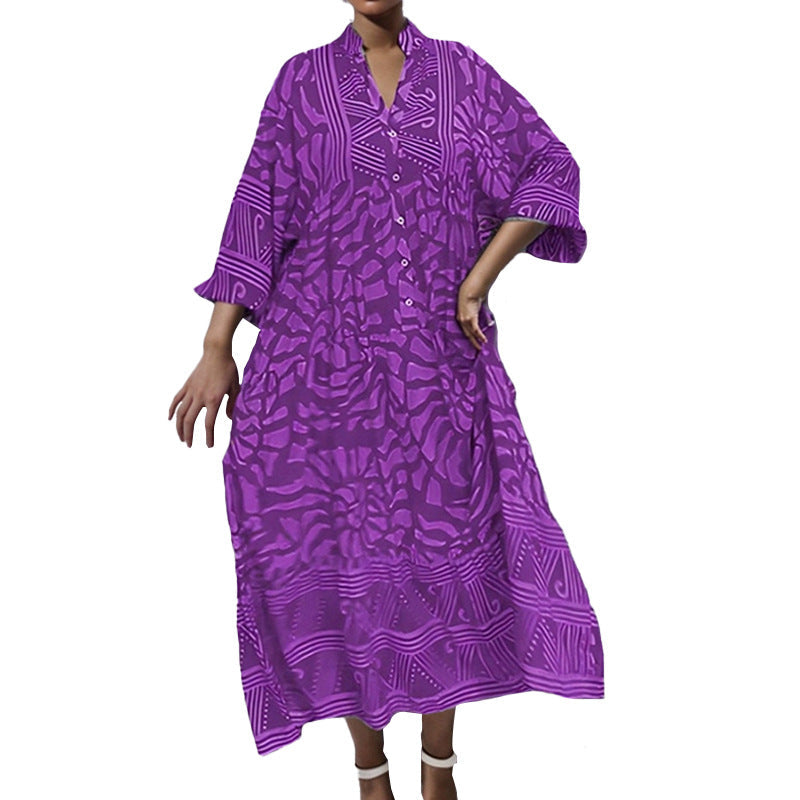 Damen Kaftan mit einzigartigem geometrischen Muster Fudus