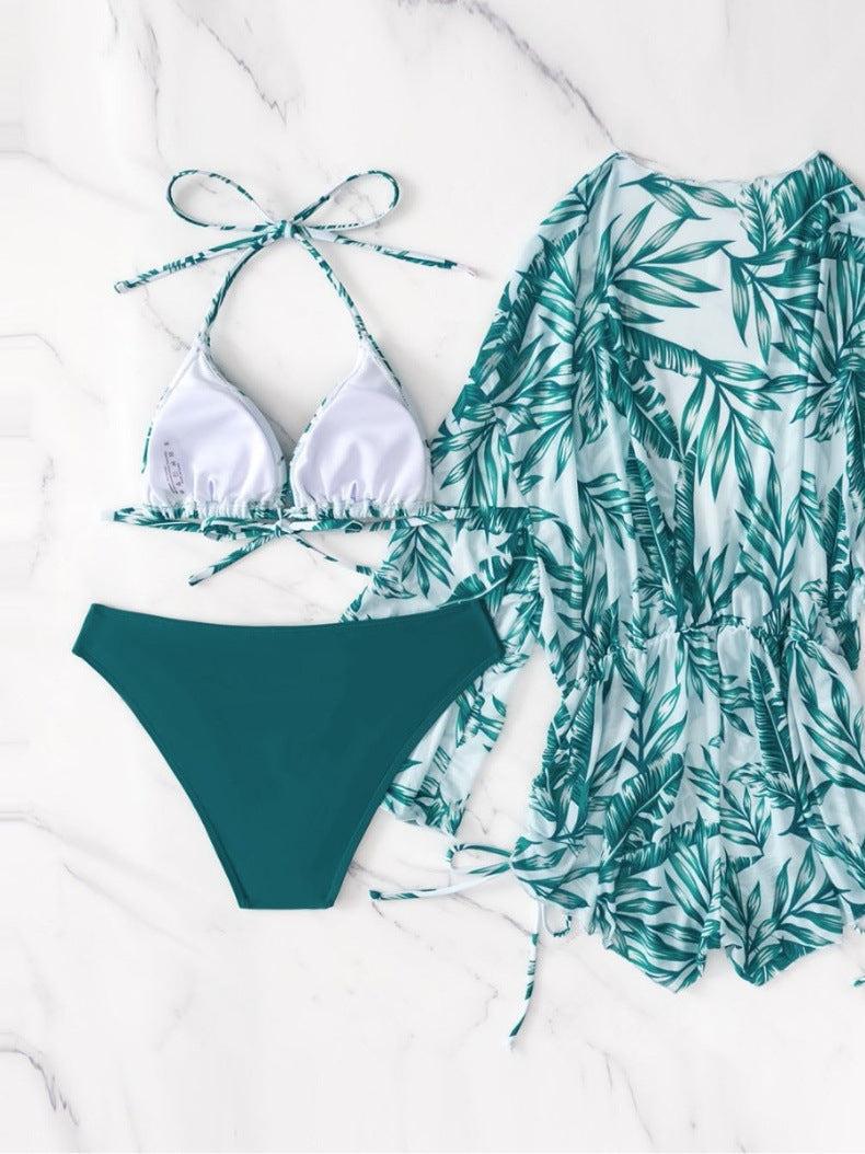 Einzigartige Spaghetti Träger Bikinis mit Cover Up