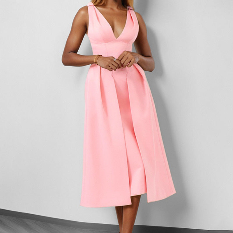 Damen Midikleid Fudus