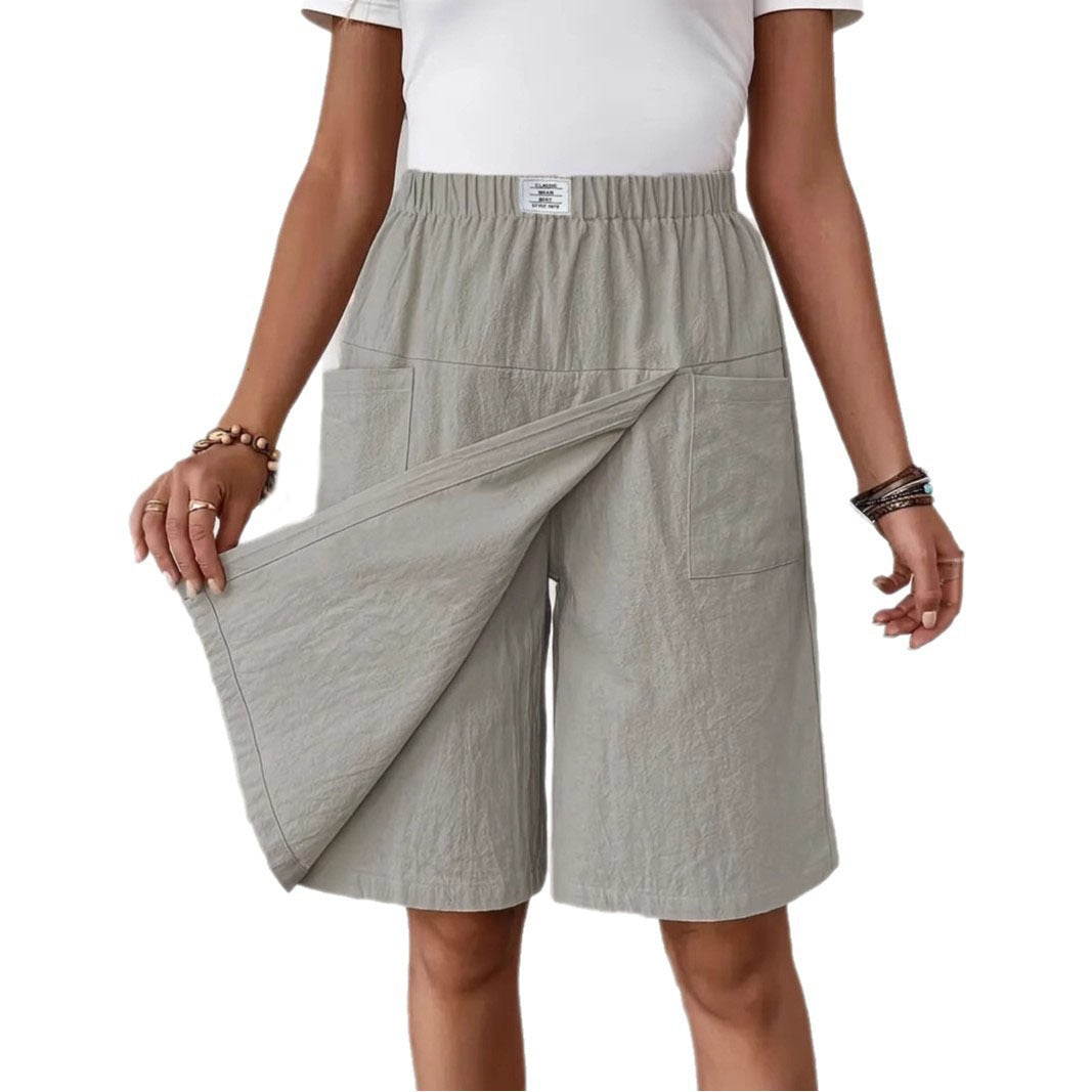 Damen Bequeme und stylische Shorts mit elastischem Bund Fudus